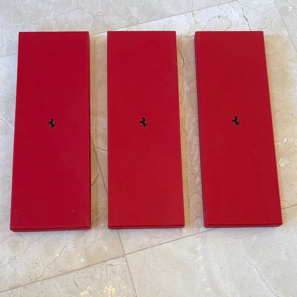 Luxury Ferrari Red Boxes